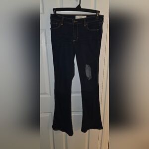 Abercrombie & Fitch Dark Wash Distressed Jeans